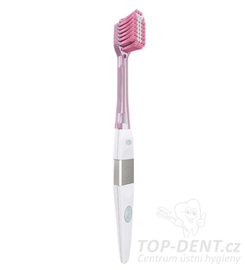 IONICKISS ORIGINAL zubní kartáček, Růžová hlavice EXTRA SOFT WIDE (kónická vlakna)