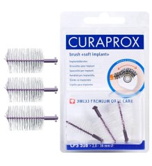 Curaprox CPS 516 Soft Implant REFILL medzizubné kefky, 3ks