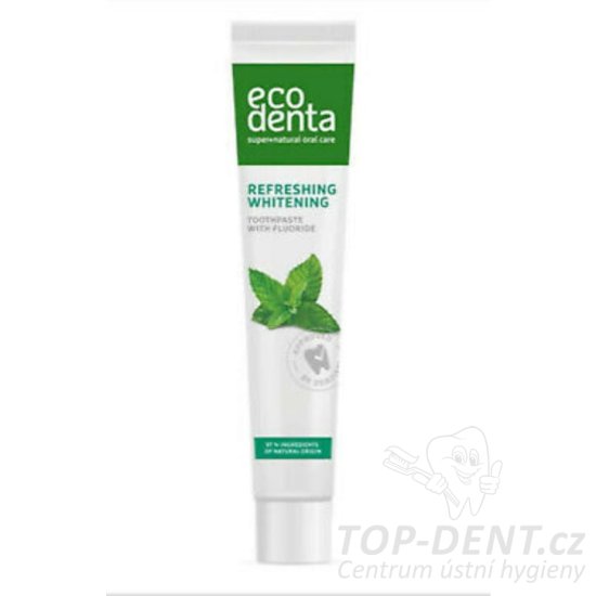 ECODENTA Refreshing Whitening svěží bělící zubní pasta, 75ml