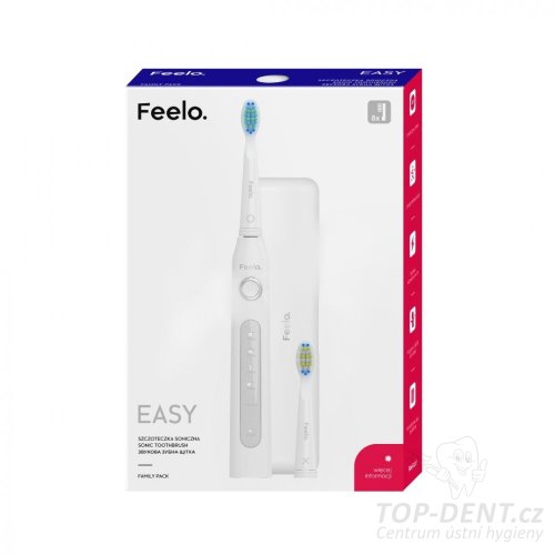 Feelo Easy Sonic zubní kartáček s pouzdrem + 8ks náhradních hlavic