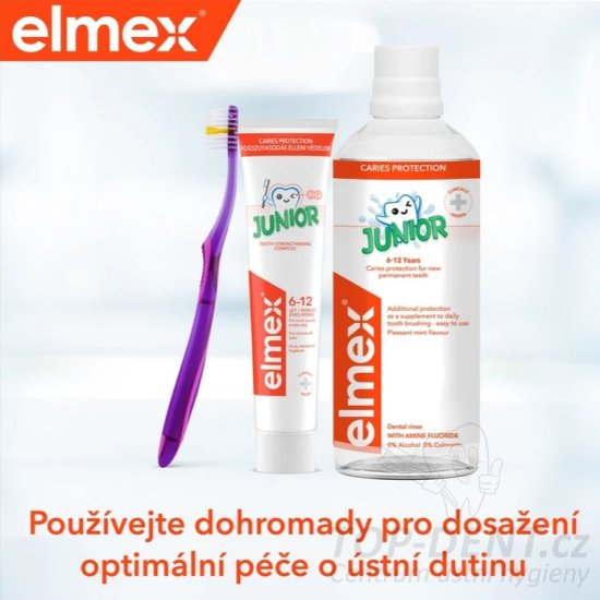 Elmex Junior zubní pasta, 3x75ml
