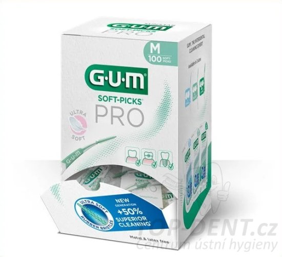 GUM Soft Picks PRO mezizubní kartáčky (medium), 100ks