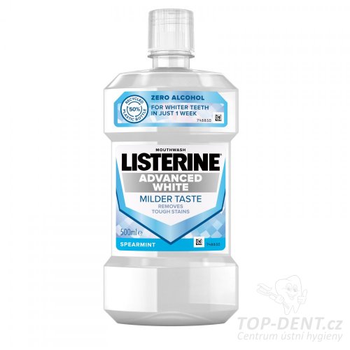 Listerine ADVANCE White Spermint ústní voda, 500ml
