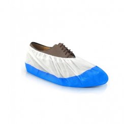 Návleky na obuv z netkané textilie pogumované (modré), 100 ks