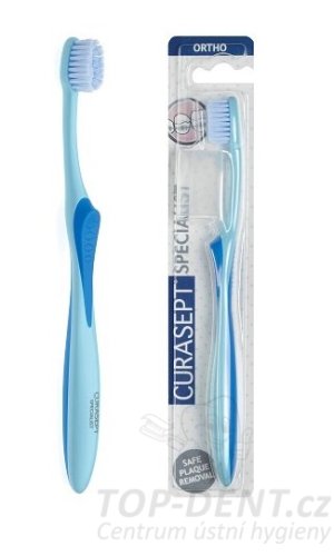 Curasept Ortho Specialist zubní kartáček pro čištění s rovnátky