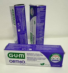 GUM Ortho zubní gelová pasta pro čištění s rovnátky, 75ml