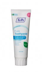 TePe Pure zubná pasta s fluoridmi (bez príchute), 75 ml.