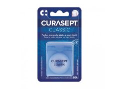 Curasept Classic voskovaná zubná niť s CHX (mint), 50m
