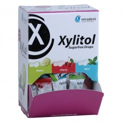 Miradent Xylitolové bombóny BOX (mix), 100ks