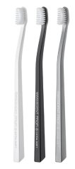 Swissdent Gentle zubní kartáčky ZERMATT 3v1 X-soft (bílá, černá, šedá), 3ks