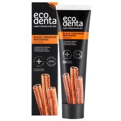 ECODENTA Black Cinnamon Whitening bělící zubní pasta s příchutí skořice, 100ml
