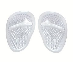 Protišmykové silikónové výstelky do topánok anatomické, predné (transparent), 2 ks