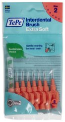 TePe EXTRA SOFT 2 medzizubné kefky 0,5 mm, 8 ks