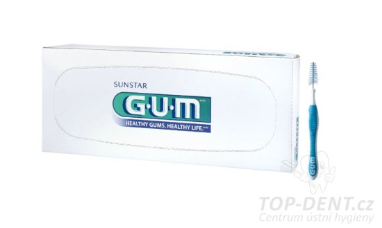 GUM Trav-ler mezizubní kartáčky kónické 1,6 mm (modré), 36ks