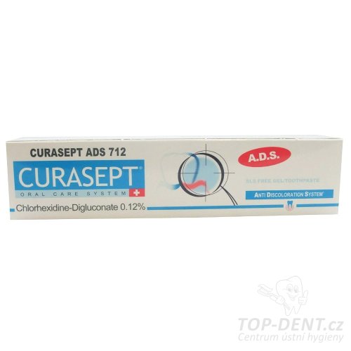 Curasept ADS 712 gélová zubná pasta (0,12% CHX), 75ml
