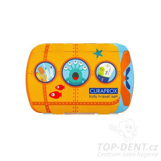 Curaprox Travel Set KIDS oranžový