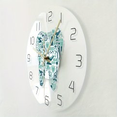 Nástěnné hodiny průhledné, 1 ks