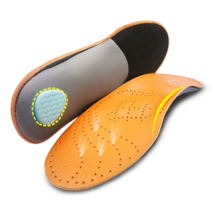 Kožené ortopedické vložky na podporu klenby, vel. 35-46