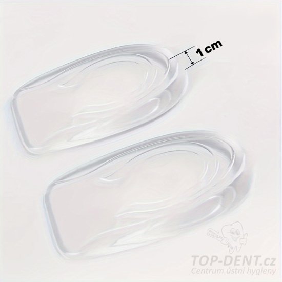 Gelové podpatěnky 1 cm (transparent), 2 ks