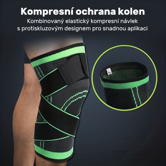 Kompresní bandáž na koleno (černá), 1 ks