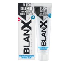 BlanX Black DOLOMITE bělící zubní pasta s černým uhlím a lišejníkem, 75ml