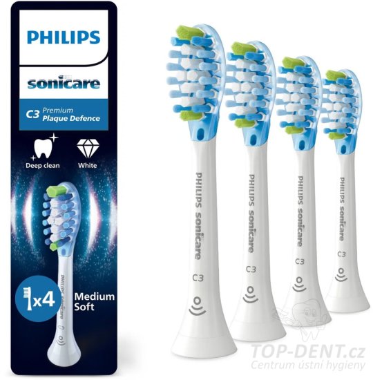 Philips Sonicare C3 Premium Plaque Defence HX9044/17, 4 ks