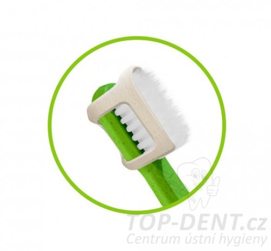 Herbadent ORIGINAL FLOSS zubní kartáček kónickými vlákny - tmavě zelený (sáček), 1 ks