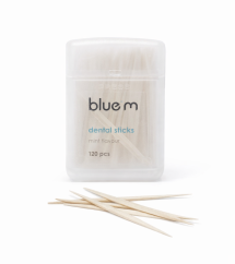 Bluem® dřevěná mezizubní párátka (mint), 120ks