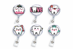 Navíjecí klip pro visačku, 1 ks (vzory dental)