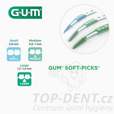 GUM Soft Picks PRO mezizubní kartáčky (M), 100ks