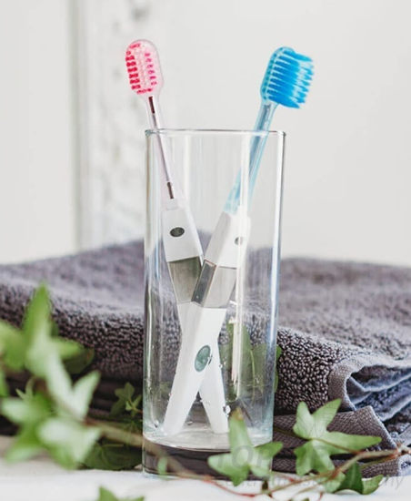 IONICKISS ORIGINAL zubní kartáček, Růžová hlavice EXTRA SOFT WIDE (kónická vlakna)