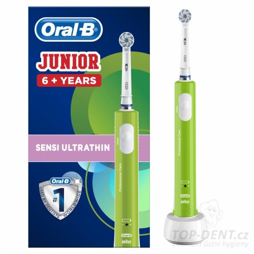 Oral-B Junior elektrický zubní kartáček, zelený