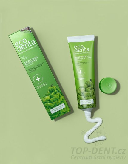 ECODENTA bělící zubní pasta s éterickými oleji pro kuřáky, 100ml