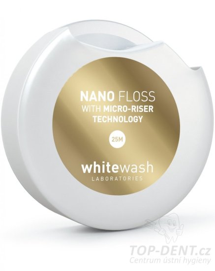 Whitewash Nano Range Micro Riser bělící zubní nit, 25m