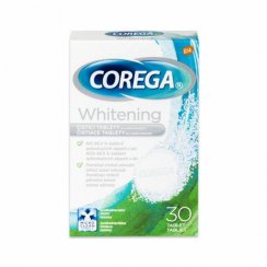 Corega Whitening čistiacie tablety, 30 ks