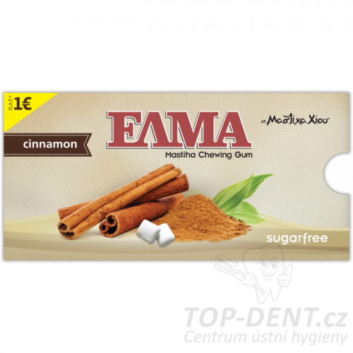 ELMA zvýkačky s mastichou Cinnamon, 10ks