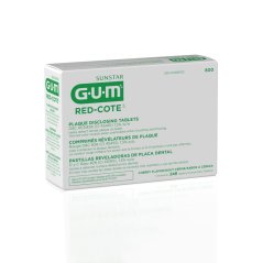 GUM Red Cote tablety na indikáciu zubného povlaku (62x4ks), 248 ks
