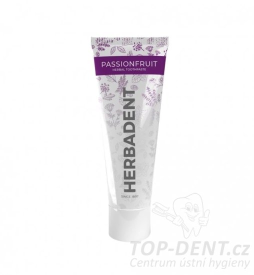 Herbadent PASSIONFRUIT Bylinná zubní pasta s příchutí mučenky, 75 g