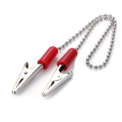 Retiazka kovová na podbradník / podbradník (červený), 1ks