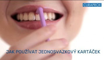 Jak správně používat jednosvazkové kartáčky CURAPROX?