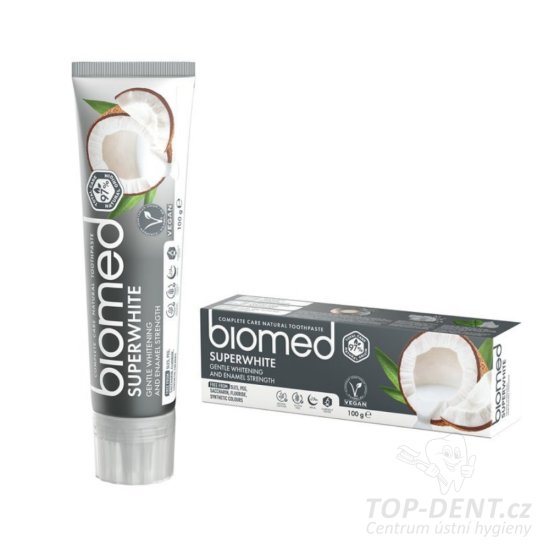 Biomed SUPERWHITE zubná pasta s kokosovým olejom, 100g