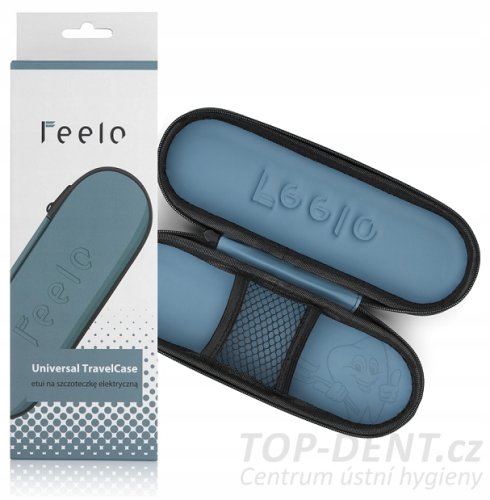Feelo univerzálne cestovné puzdro na sonickú zubnú kefku (modré)