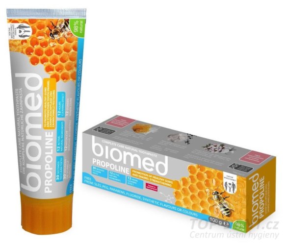 Biomed PROPOLINE zubní pasta s medovým esenciálním olejem, 100g