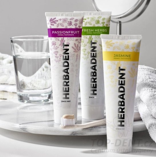Herbadent PASSIONFRUIT Bylinná zubní pasta s příchutí mučenky, 75 g