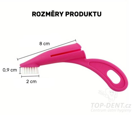 Zubní kartáček pes / kočka prstový s úchytem, 1 ks