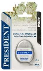 PresiDENT White bělící zubní nit, 25m