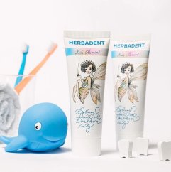 Herbadent KIDS REMIN gelová bylinná zubní pasta (bez krabičky), 75g