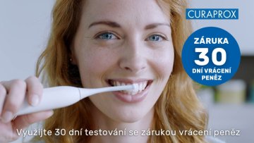 Využijte 30 dní testování se zárukou vrácení peněz na hydrosonické kartáčky CURAPROX