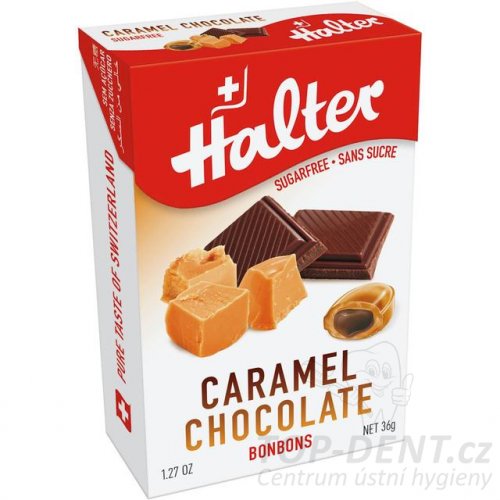 Halter Caramel Chocolate bonbóny bez cukru, 36g