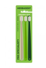 Herbadent ORIGINAL ECO 5* zubná kefka, ultra jemné vlákna, 3 ks